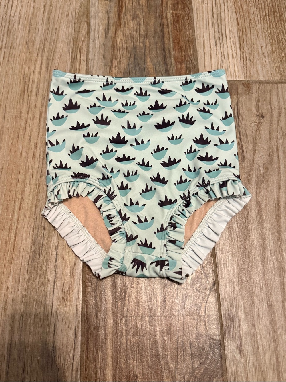 Kortni Jeane Mini Mint Bowl All Ruffle Up Swim Bottoms